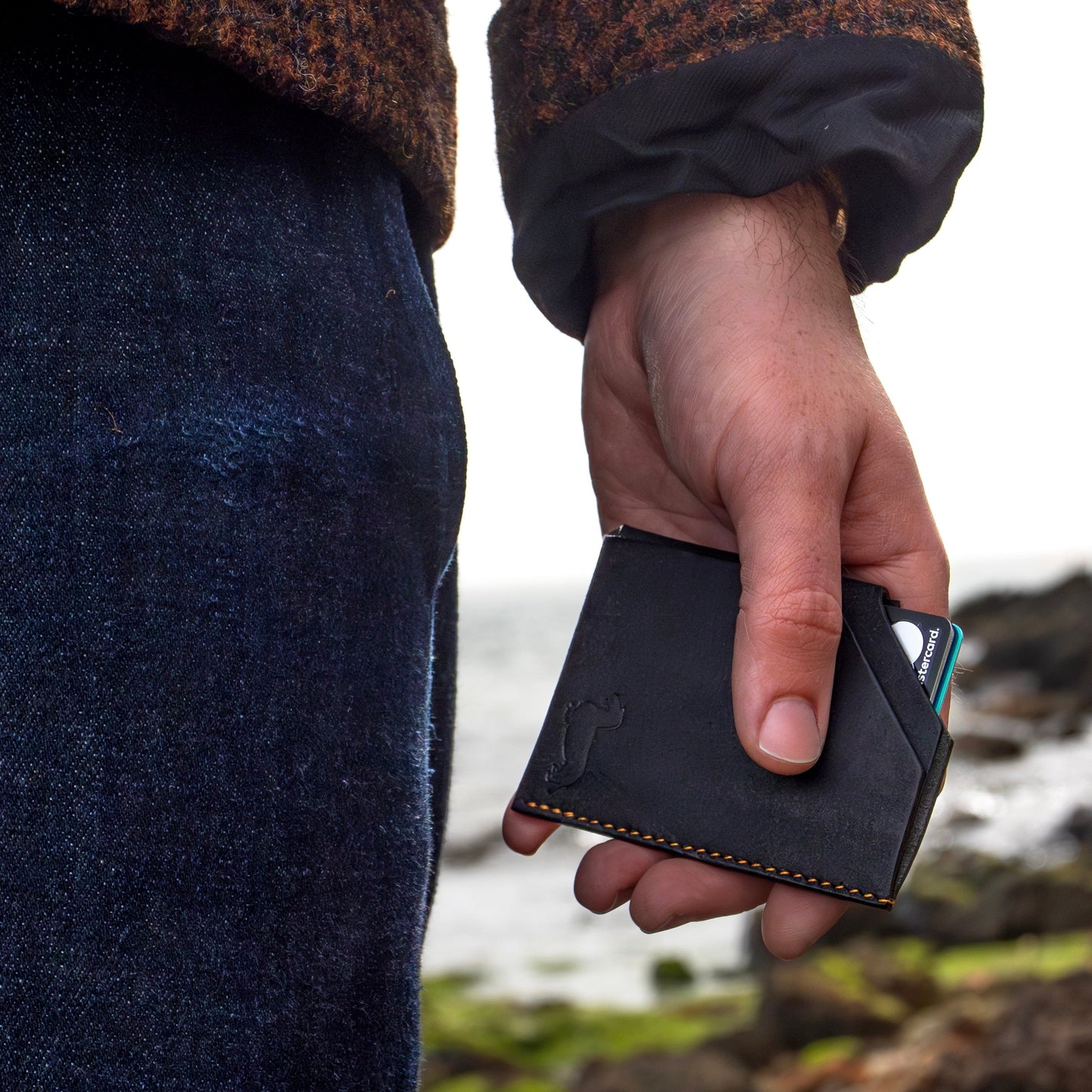 PIEGA Card and Note Wallet (BLACK)