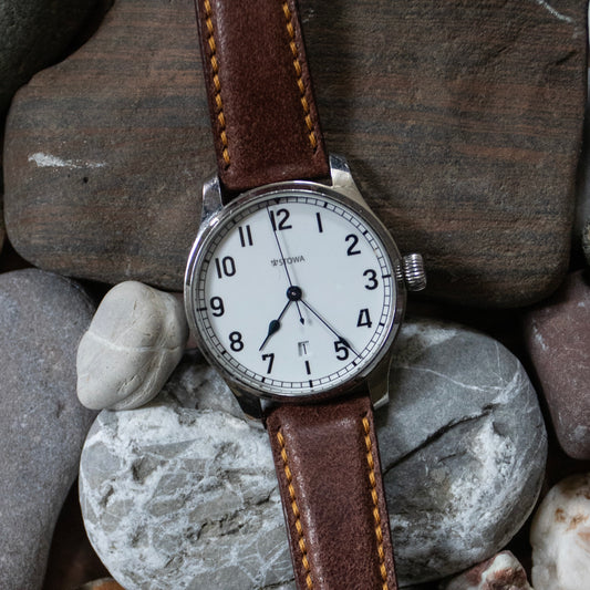 OROLOGIO Waxed Suede Watch Strap
